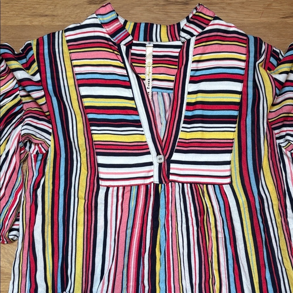 Uncle Frank Multicolor Striped Flowy Dress Women’s S - Picture 3 of 13